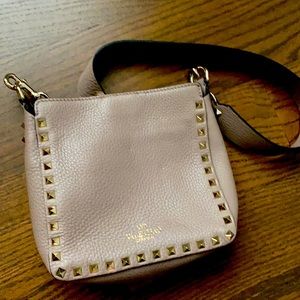 Valentino Rock Stud Mini -  leather hobo bag